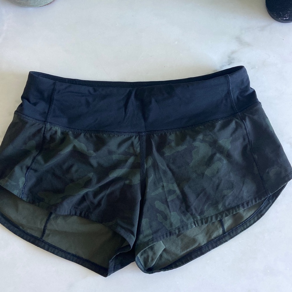 Lululemon camo print shorts